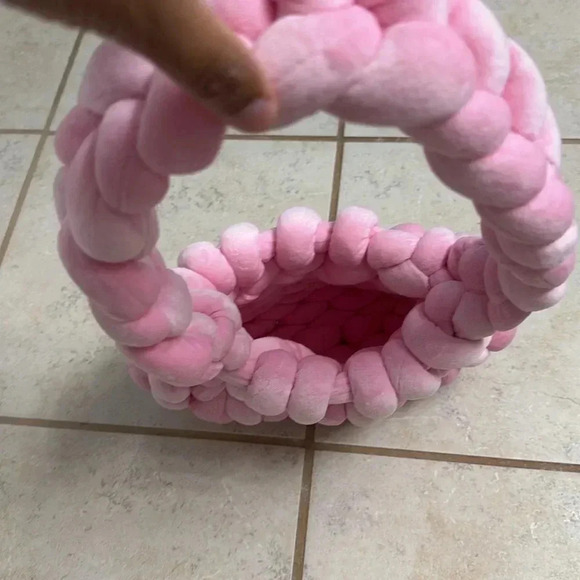 Handmade Unique Pink Super Soft Purse - Picture 3 of 6